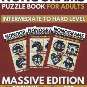 Nonogram Puzzle Book: Upper Intermediate To Hard Nonogram Puzzles