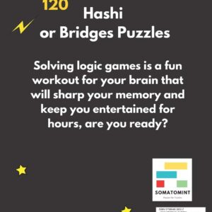 Hashi Bridges: 120 Puzzles